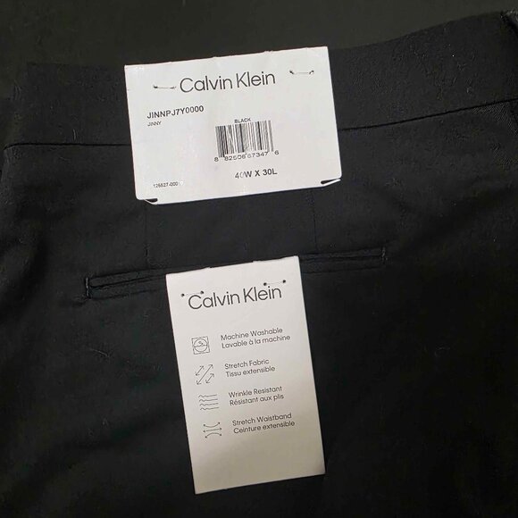 Calvin Klein Stretch Flat Front Pants Style - Picture 1 of 3
